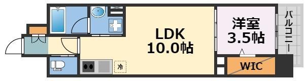 アーバネックス心斎橋Ⅱの間取り画像