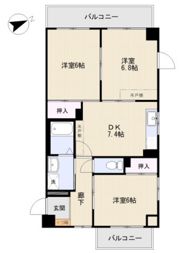 ユアコート昭和町の間取り画像