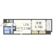 ラクラス長堀橋の間取り画像