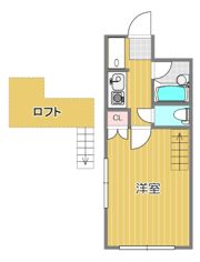 ハイツ岡町北の間取り画像