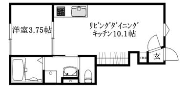 BELGRAVIA 鎌田駅前 PREMIUMの間取り画像