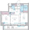 GENOVIA白糸台skygardenの間取り画像