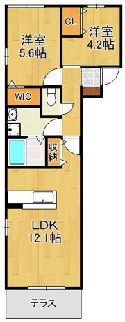 VentVert小倉の間取り画像