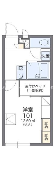 レオパレスソレーユの間取り画像