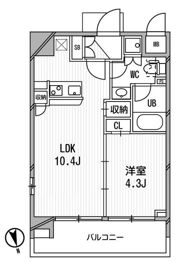 アーデン麻布十番の間取り画像
