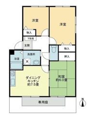 フォブール八坂Bの間取り画像