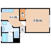 レジデンス黒木の間取り画像