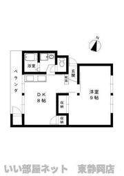 駿河ハイツ 8号棟の間取り画像