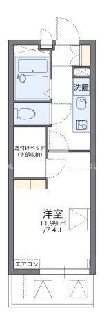 レオパレス夢Townの間取り画像