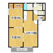 プラテリーアB棟の間取り画像