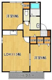 エトワールカクA棟の間取り画像
