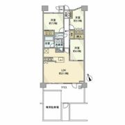 バンベール植田ヒルズ2号棟の間取り画像