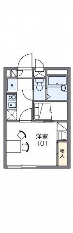 レオパレスエクレールの間取り画像