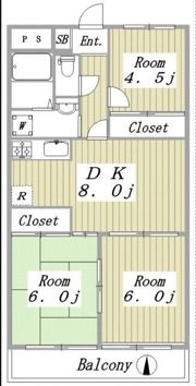 サンノーブル北戸田の間取り画像