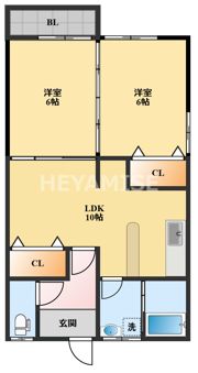ハイツ古川K棟の間取り画像