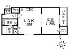 フジパレス ファースト内代の間取り画像