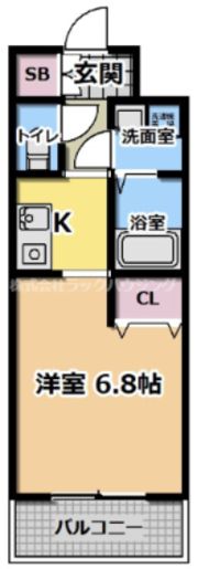 ラクラス高殿の間取り画像