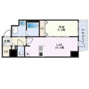 プレサンス堺筋本町駅前シェルの間取り画像