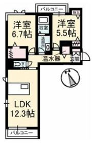 ガルテンMASAKI A棟の間取り画像