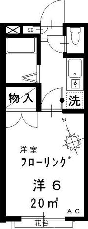 サンライズAの間取り画像