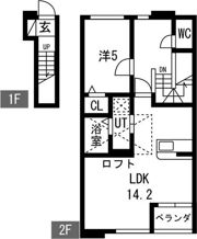 砂子の家 Bの間取り画像