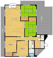 今浪マンションの間取り画像