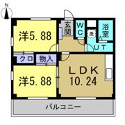 ヒルトップハイツの間取り画像