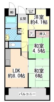 プロスペリテ神戸の間取り画像