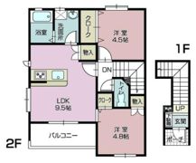 アンヌーヴェルAの間取り画像