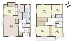 東大成町2丁目戸建の間取り画像