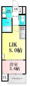 マシェルナ西多賀の間取り画像