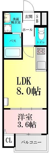 マシェルナ西多賀の間取り画像