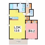 サンジーワニ B棟の間取り画像
