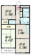 パールハイツ池上の間取り画像