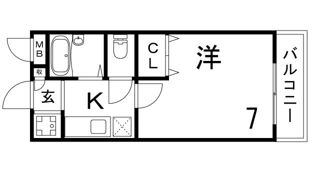 クレールモエの間取り画像
