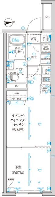 CREATIF西池袋の間取り画像