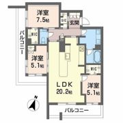 Balloonflower Southの間取り画像