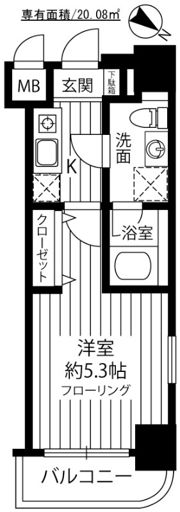 グリフィン横浜・桜木町駅前の間取り画像