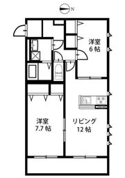 FLEX川口ⅡEASTの間取り画像