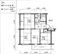 下川原団地6号棟の間取り画像