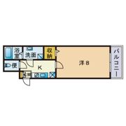 ニューガイアリルーム薬院駅前No.21の間取り画像