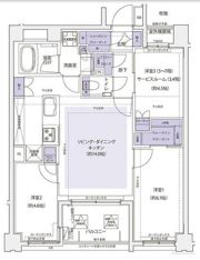 KDXレジデンス横濱紅葉坂の間取り画像