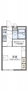 レオパレスマメゾンⅡの間取り画像