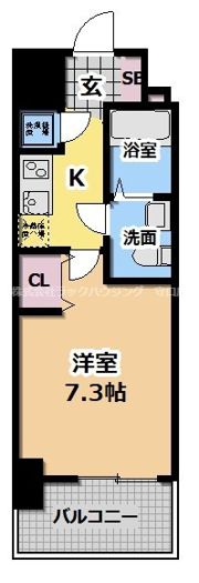 セレニテ京橋クレアの間取り画像