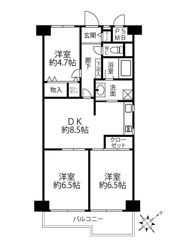 シャルマンコーポ池袋の間取り画像