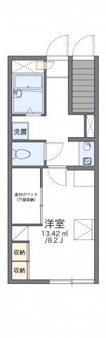 レオパレスゼロ ワン トナミの間取り画像