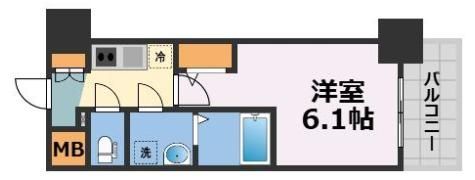 エスリード難波AGREAの間取り画像