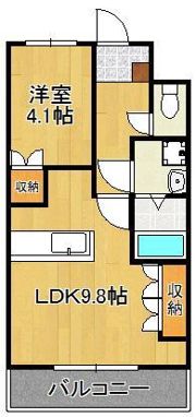 メイプル館の間取り画像