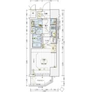 エステムコート梅田北IIゼニスの間取り画像