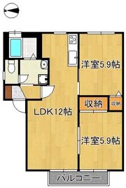 プレステージ華里Iの間取り画像